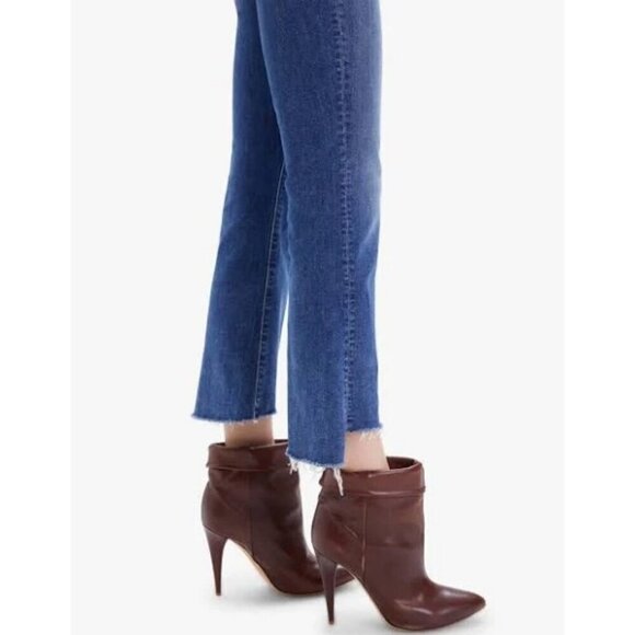 💕MOTHER💕 The Insider Crop Step Fray Jeans ~ Wish On a Star 34 NWT - Picture 5 of 16